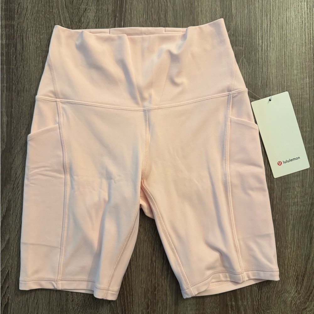Lululemon Align High-Rise Short 8",w/pockets. Size 6. Strawberry Milkshake.Pink. - Picture 14 of 16